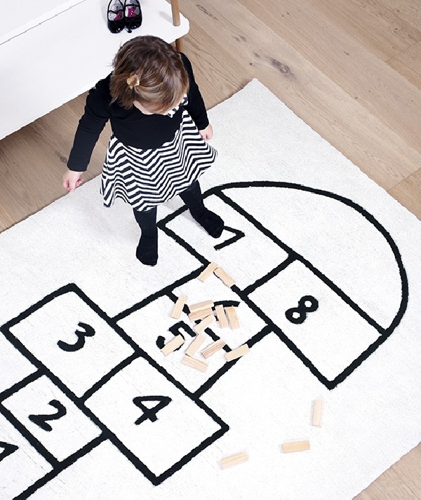 Alfombra Infantil Diseño Carreteras Rayuela