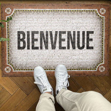 Mosaique Bienvenue Terracota