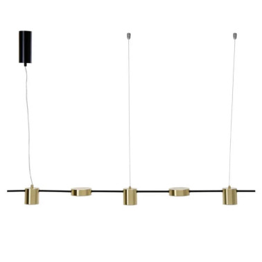 LÁMPARA TECHO NEGRO-ORO METAL 117 X 10 X 9 CM REF.-602066