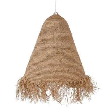 LÁMPARA TECHO NATURAL FIBRA NATURAL 60 X 60 X 68 CM REF.-601519